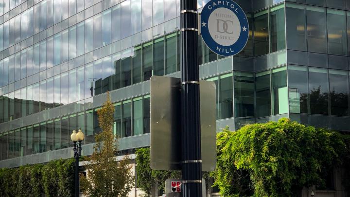 street crosswalk on capitol hill where new sec rules on cybersecurity are created