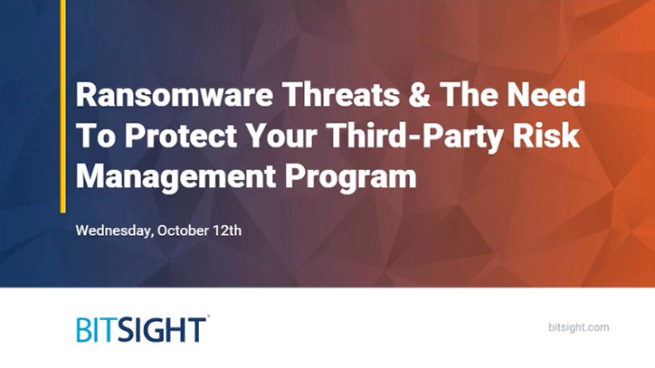 Ransomware Threats and The Need To Protect Your Third-Party Risk Management Program Webinar Intro Slide