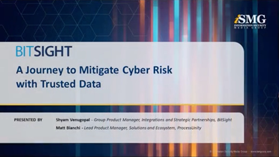 A Journey to Mitigate Cyber Risk with Trusted Data Webinar Intro