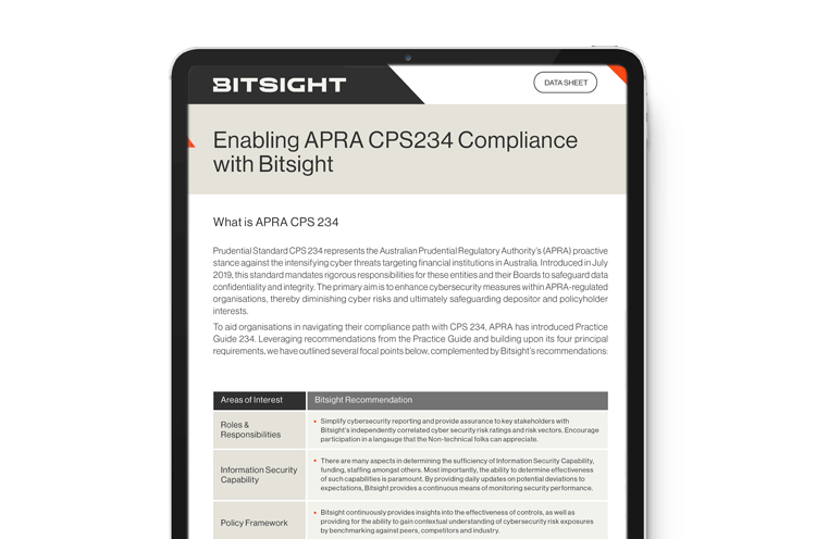 APRA CPS 234 Datasheet Australia