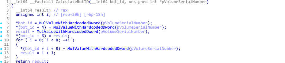 Figure 13- Bot ID generation