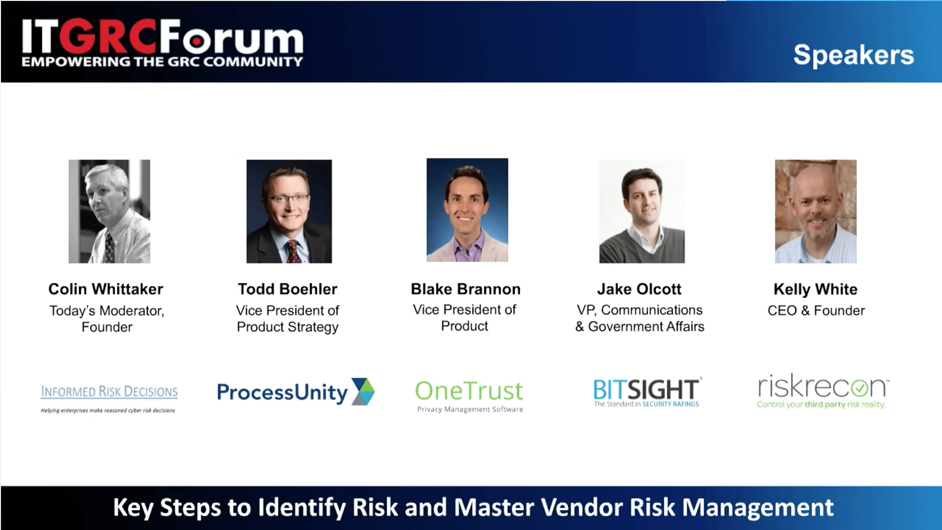 On-Demand: Key Steps to Identify Risk & Master Vendor Risk Management