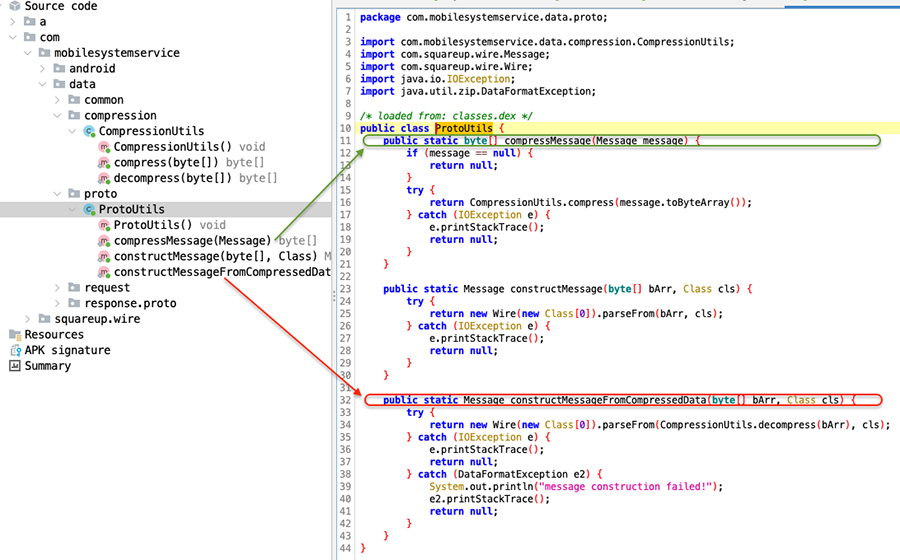 Protobuf payload