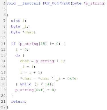 String decryption function (decompiled)