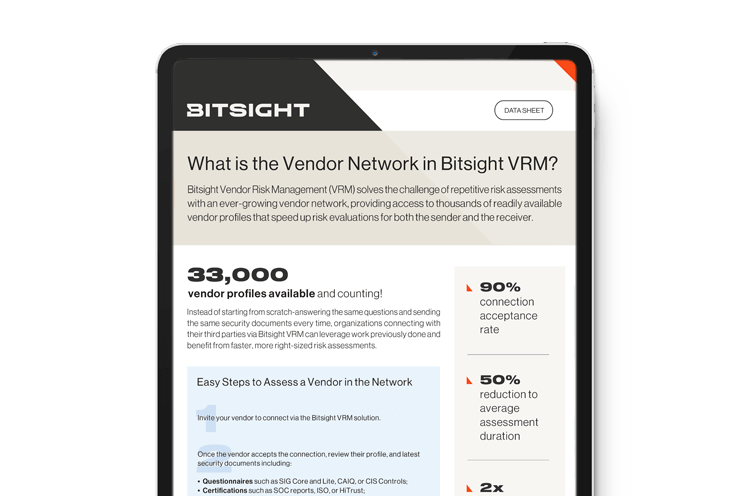 Vendor Network on Bitsight VRM