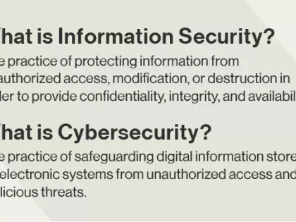 Information Security vs. Cybersecurity