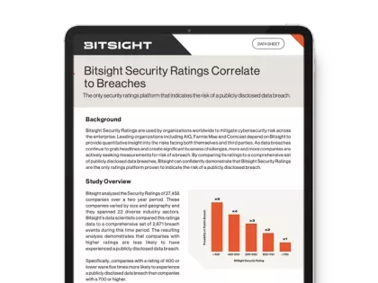 correlation to data breach datasheet